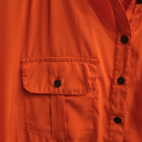 Vivid Orange Retro Chic Style Knee Length Dress - Speed Control Brand 3X - Picture 7 of 11